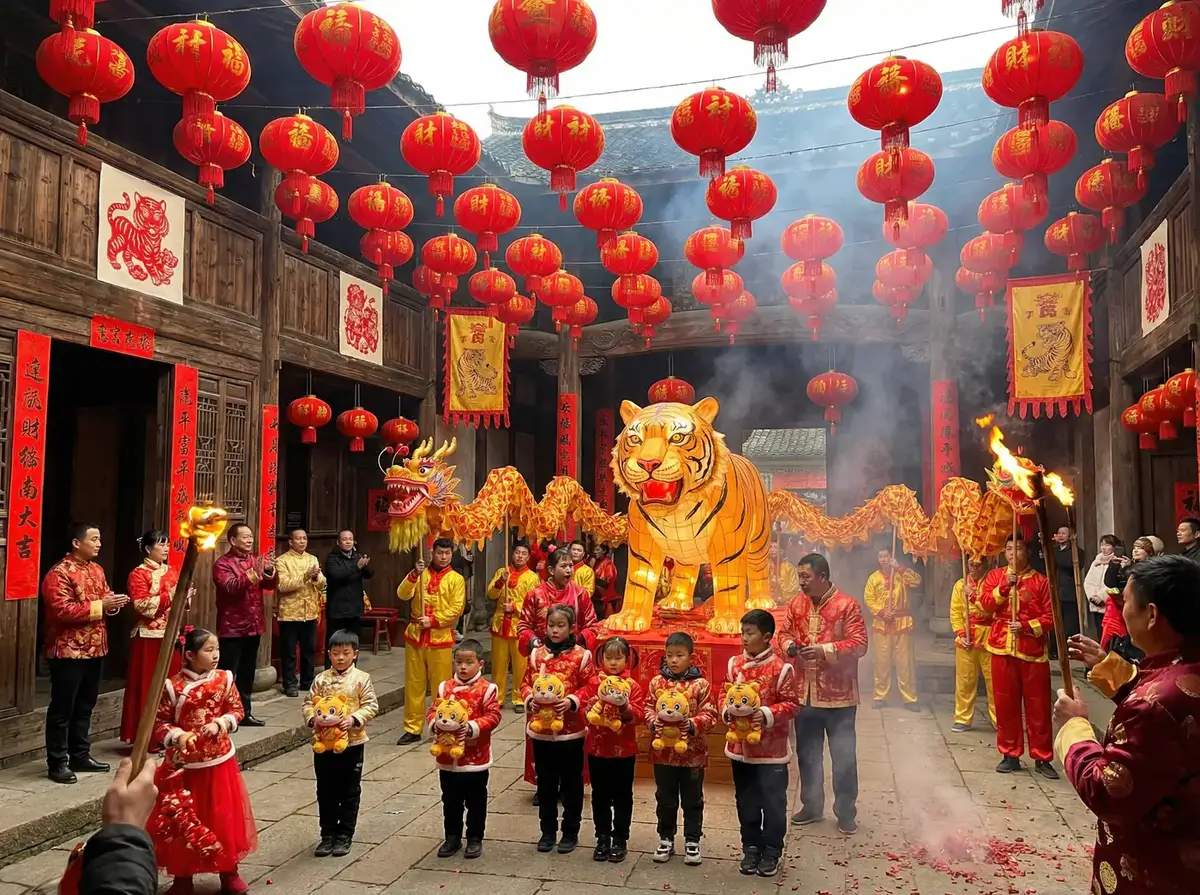虎年庆典活动 - 四虎传媒 | 虎图腾民俗